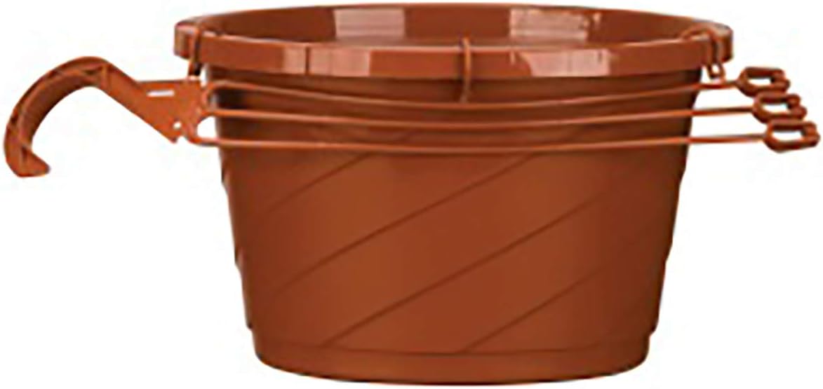Euro Hanging Basket Planter - The HC Companies | Decorative 12-Inch Large Plastic Hanging Basket w/ Swirl Design for Outdoor Plants | White (HSI12000E24C012LRCNS) : Everything Else