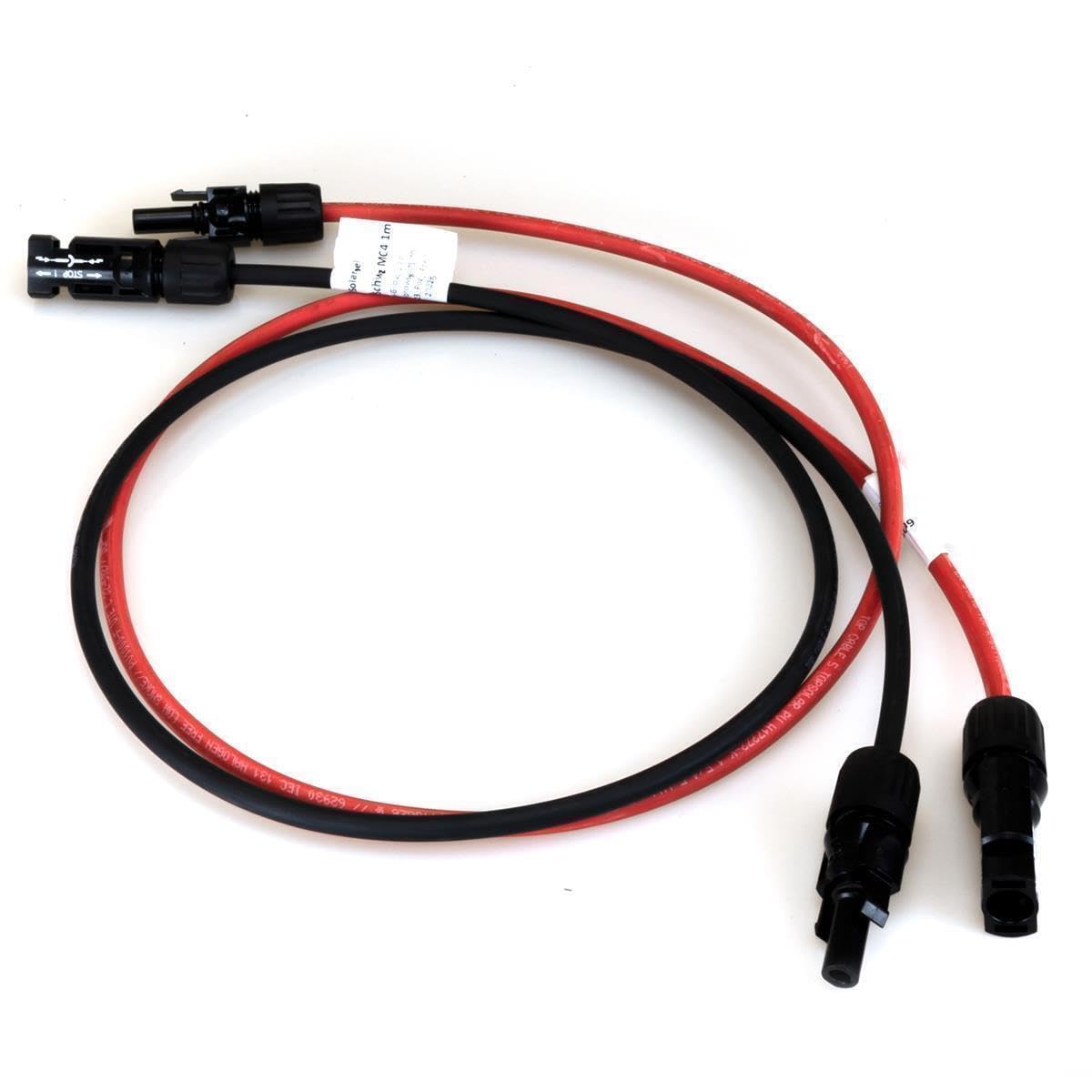 SET 6mm2 Solarkabel Verlängerungskabel Rot | Schwarz MC4 Stecker Solarstecker PV 25m