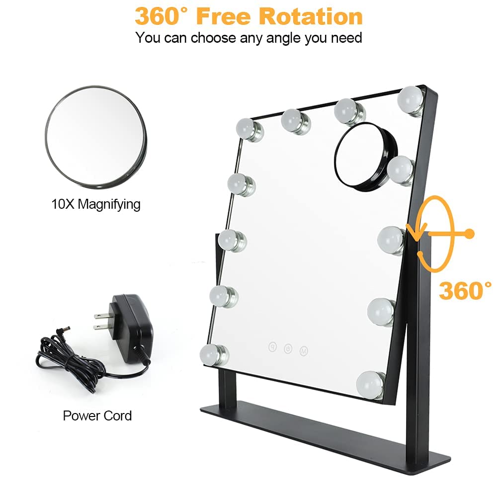 Depuley Makeup Vanity Mirror with Lights with 12 Dimmable LED Lights