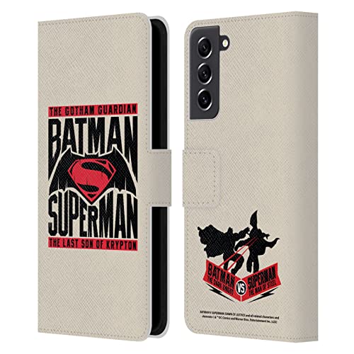 Étui Batman v Superman Samsung S21 FE housse portefeuille cuir antichoc