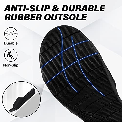 ERGOfoot Slide Sandals with Arch Support, Comfortable Plantar Fasciitis Feet Walking Sandal, Orthopedic Sandals with Adjustable Straps, Foot Pain Relief4