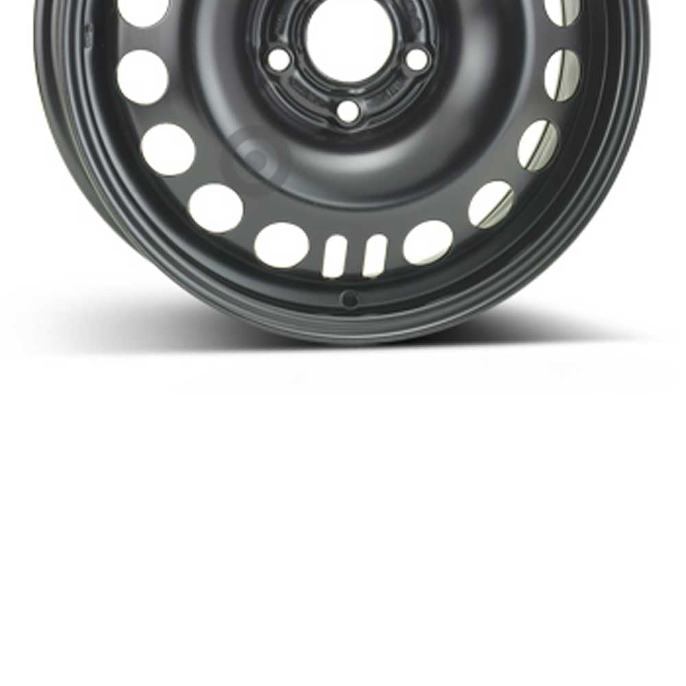 ALCAR SF9543 Cerchio in Acciaio 6x16 Corsa D (5x110) ET40 Foro mozzo 65, Nero o Argento, Ruota per autovetture