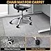 Clear Chair Mat for Carpet, QQpony 36