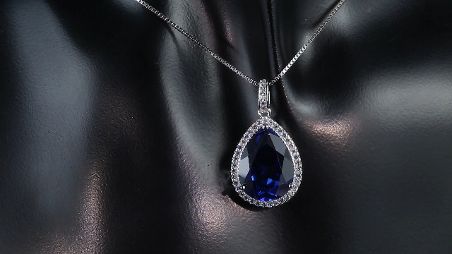 Collana con zaffiro blu, pietra preziosa di zaffiro, collana in argento sterling 925 fatta a mano, collana con pietra preziosa in argento, gioielli con pietre preziose per donne, regalo - Italia Collana con zaffiro blu, pietra preziosa di zaffiro, collana in argento sterling 925 fatta a mano, collana con pietra preziosa in argento, gioielli con pietre preziose per donne, regalo - Italia