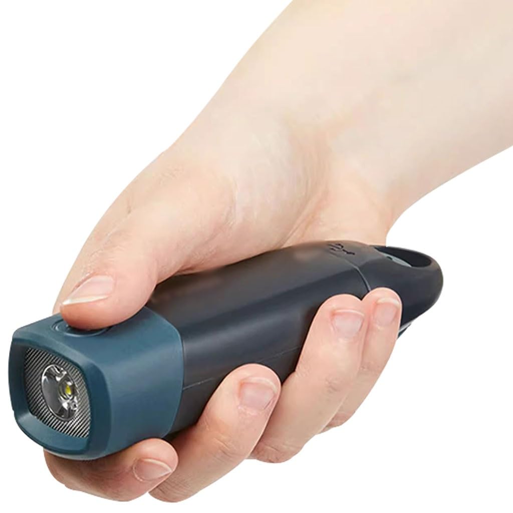 Torcia Elettrica A Manovella Per Escursioni All'aperto, Mini Torcia Elettrica Portatile, 3 Livelli Di Luce Regolabili，Ricaricabile Tramite USB Di Fabbrica(1 pcs)