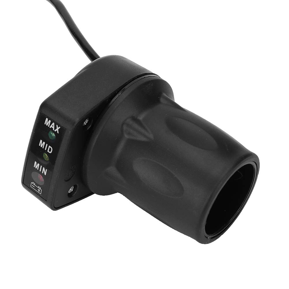 Acceleratore Per Bici Elettrica da 36 V, Acceleratore a Mezza Rotazione Per Bici con Indicatore di Batteria Per Mini Scooter Elettrici Pieghevoli