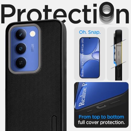 Image of Jkobi Rubberised Back Cover Case for Realme P4 Lite 5G | Realme Narzo 100 Lite 5G (Textured Grip Design | Micro-Fiber Cloth Inside | Slim and Light Weight | Soft Touch and Feel)