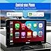 JENSEN JDASHCP 7-inch Portable Wireless Dash Mount Car Stereo Radio Screen | Apple CarPlay Android Auto | All Vehicles | Car Truck RV EV Tesla | Bluetooth Hands Free Calling & Music Streaming | USB
