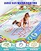 2 in 1 Water Doodle Mat,60 x 40 Inch Extra Large Drawing Mat with Backpack,Hopscotch Rug Design on Back,Educational Toys Gifts for Kids Boys Girls,Mess Free Painting for Toddlers Age 3-12 Year Old
