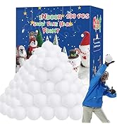Homiar 100 PCS Snow Fake Balls, Soft Artificial Snow Toy Balls for Kids, Indoor Snow Fight Ball S...