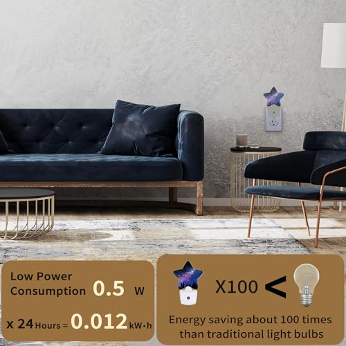 Image of Fantasy Full Moon Night Lights Plug in Wall Lamp Smart Dusk to Dawn Sensor for Home Decorative,Kids Room Bedroom Bathroom Kitchen Hallway Gifts