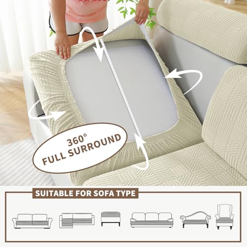 Ystyle Sofa Sitzkissenbezug Stretch, Universal Sofakissen Bezug, Kissenbezüge rutschfest, Sofa Überzug… – Ansicht 6