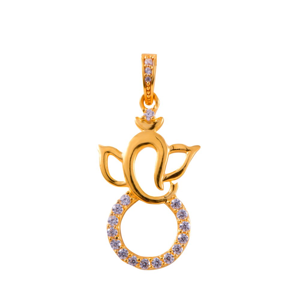 joyalukkas Impress Collection 22k Yellow Gold Pendant-picture-1