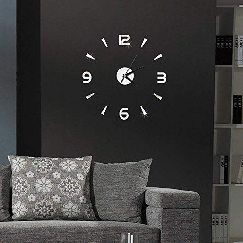 Reloj de pared moderno adhesivo con efecto 3D miniatura 6