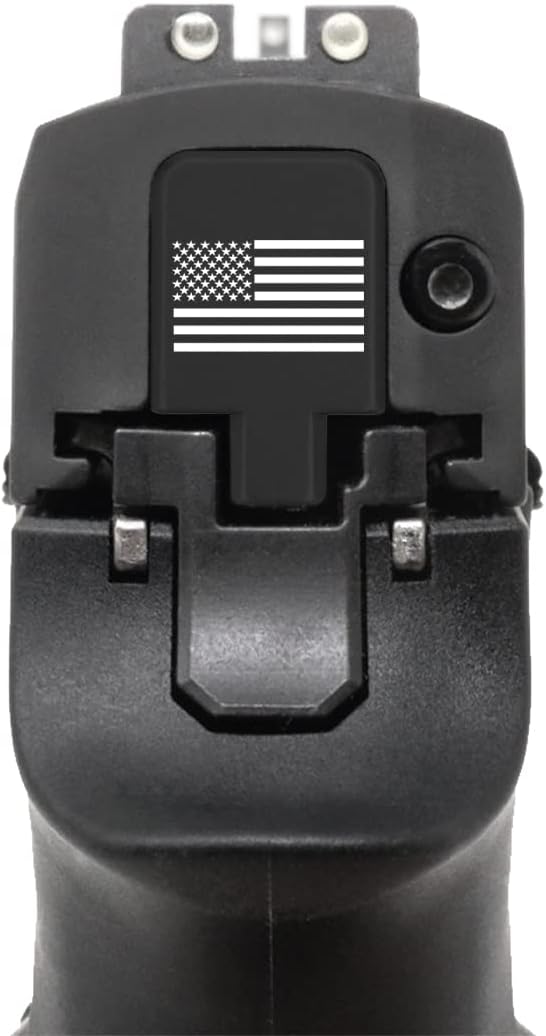 NDZ Performance Rear Slide Cover Plate for Sig P320 Series 9mm .40 .357 .45 ACP Laser Engraved Anodized Aluminum in Black, Made in The USA - Choose Design