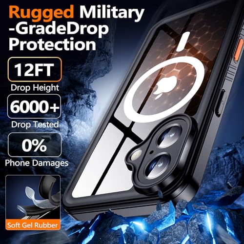 Coque étanche iPhone 16 Plus IP68 antichoc militaire housse intégrale - 5