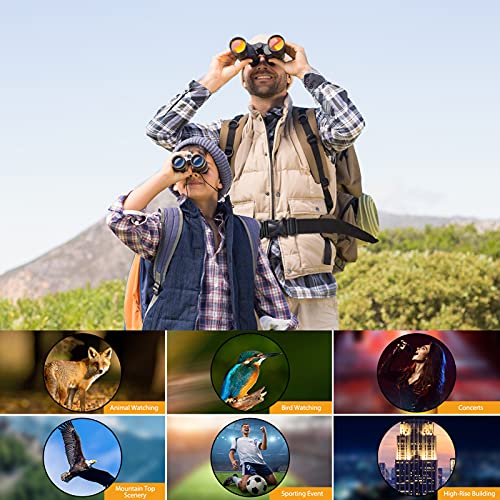 10 x 50 Binoculars for Adults - Professional High Definition Large Field of View Binoculars for Bird Watching Hunting Wildlife Viewing Outdoor Sports Game and Concerts - Thumbnail 6