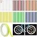 72Pcs Waterproofs Bicycles Spokes Reflectors Cycling Tube Bikes Spokes Skin Wheel Decoratives Reflector Cycling Tube Spoke Skin