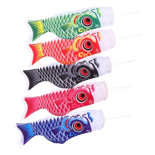 Drapeaux Japonerie de Carpe Koï en Satin Résistant | Koinobori Extérieur