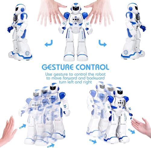 Image of Magicwand R /c Rechargeable Gesture Sensing,Walking Programmable Robot with Demo Mode Smart Bot for Kids with Lights
