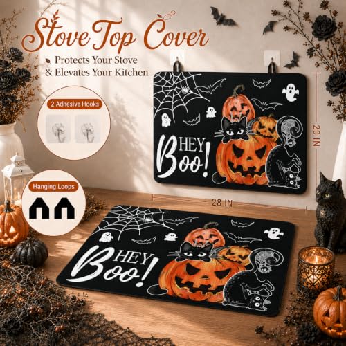 Image of Pumpkin Stove Top Cover for Electric Stove, 28x20 inch