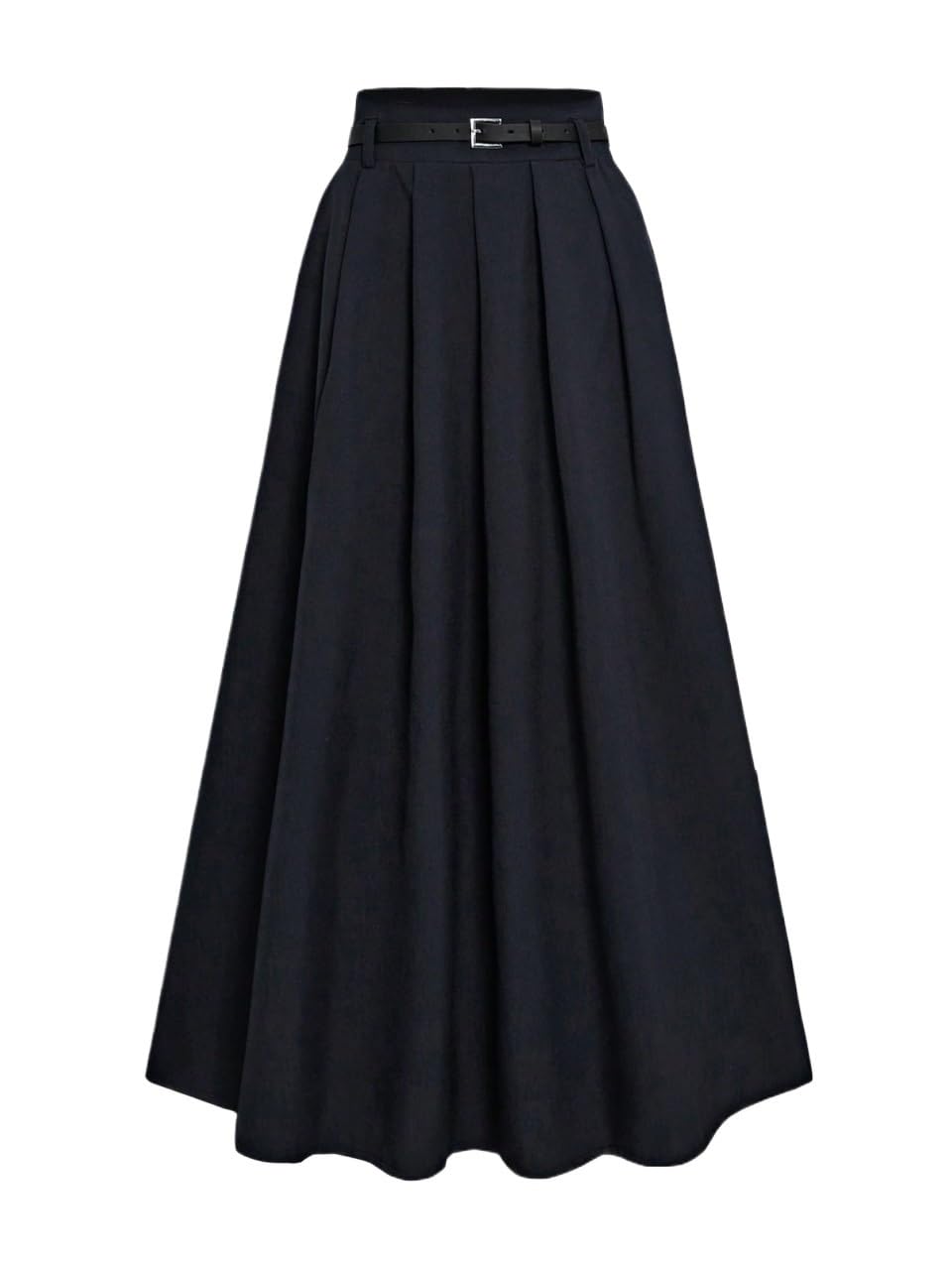 Womens Trendy Elegant Skirt Casual Solid Color High Waist Skirt