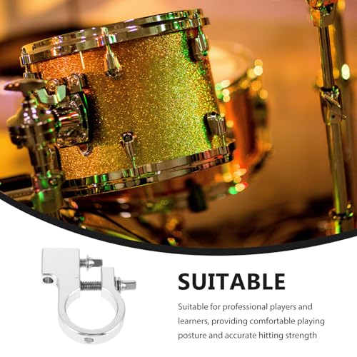 YARNOW Abrazadera de pedal para batería de aleación de zinc, soporte para baquetas, pieza de repuesto para accesorios de kit de batería y reparación de instrumentos de percusión miniatura 7