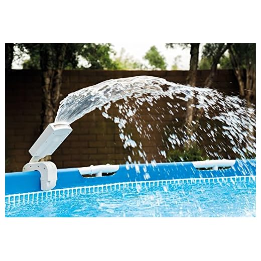 Intex Multi-Color LED Pool Fountain for Above Ground Pools, Fits Metal Frame and Ultra Frame Pools