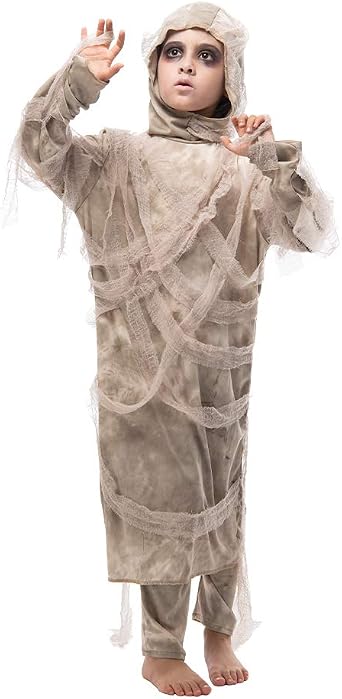 EraSpooky Halloween Mummy Dress Girls Egypt Costume Party Fancy Dress