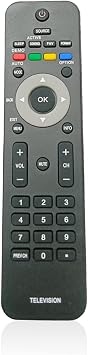 Replacement Remote Control Universal for Philips TV 19PFL3504D/F7 22PFL4505D/F7 URMT34JHG001 32PFL3504D/F7 32PFL3403D/F7 42TA648BX/F7 42PFL5603D/F7 47PFL7422D/37 47PFL3603D/F7 52PFL7422D/37