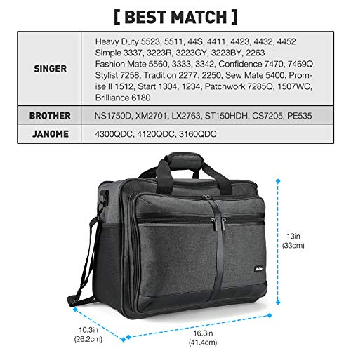 Sac pour machine à coudre transportable ProCase idéal pour vos ateliers - 2