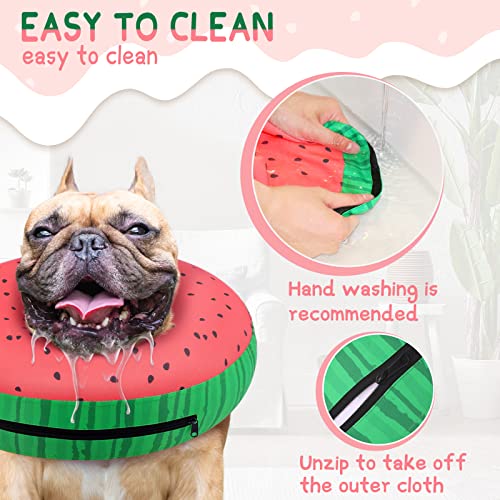 Image of Supet Inflatable Dog Cone Collar for Large Medium Small Dogs, Soft Cone Collar for Dogs Cats, E Collar Pet Neck Donut Dog Cone Alternative After Surgery