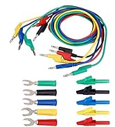 U Type Crocodile Crocodile Clip Stackable Colorfu Banana Plug Kit 4mm Probe Test Flexible with s...