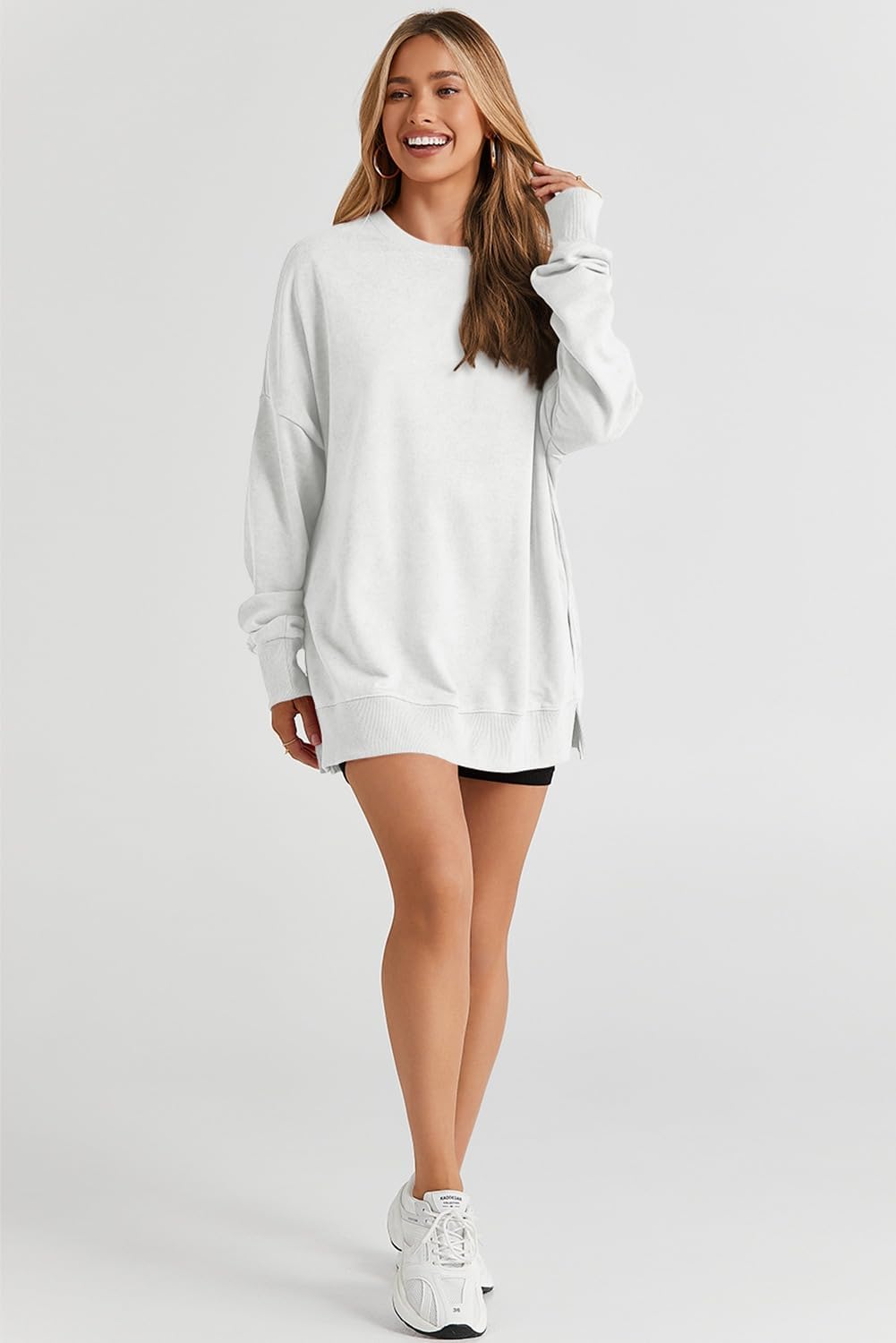 SHEWIN Womens Sweatshirt Casual Long Sleeve Crewneck Lightweight Pullover Tops Loose Sweatshirts - Image 7