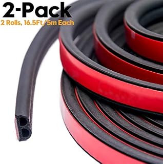 Universal Self Adhesive Auto Rubber Weather Draft Seal Strip 51/100 Inch Wide X