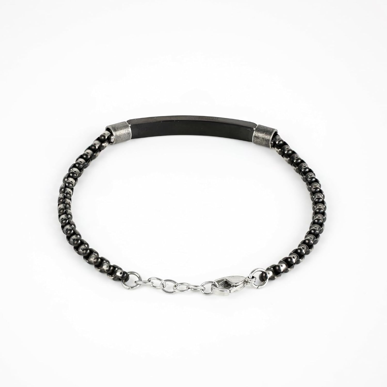 Bracelets for Men, Link Chain Stainless Steel Bracelet for Men, Charm Jewelry for Birthday Annivesary Fathers Day Valentines, Dad Husband Boyfriend,Casual Trendy Cool Adjustable - Image 5