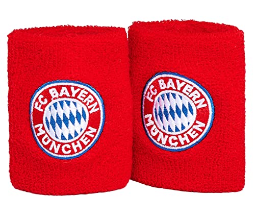 FC Bayern München Schweißband 2er Set rot Pulswärmer Wristbands FCB