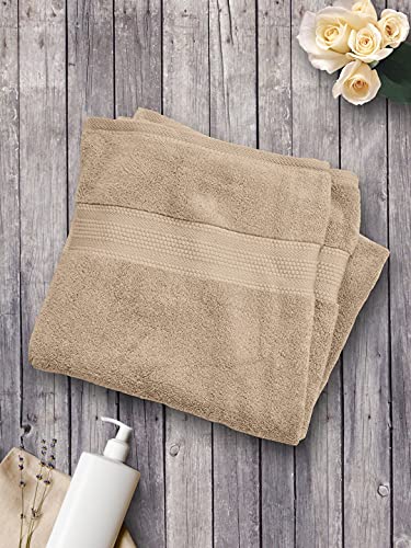 Image of Bombay Dyeing Super Ultrx Zero Twist Plain Dyed 650 GSM Cotton Bath Towel - Ultrx (Flax)