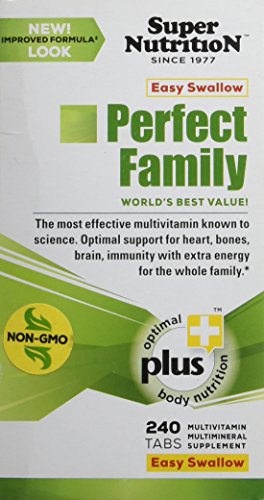 SuperNutrition Ez Swallow Perfect Family Multivitamins, 240 Count SuperNutrition Ez Swallow Perfect Family Multivitamins, 240 Count