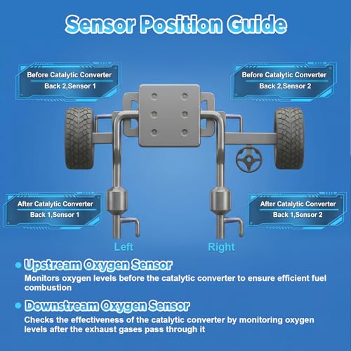 Sensor de Oxígeno para Nissan V6 4.0L 2007 Juego 4 Piezas miniatura 6