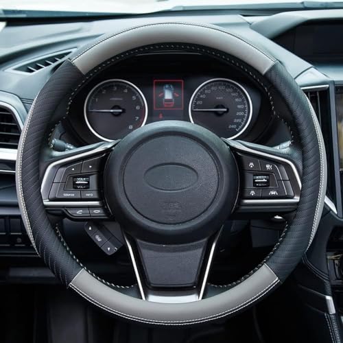 ZATOOTO Couvre Volant Cuir - Couvre Volant Voiture Universe, 37-38cm, Gris