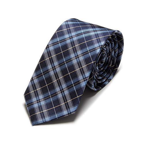 SZCQ 6cm Checks Tie Men's Microfiber Squared Ties Necktie For Grooms Groomsmen (A4)