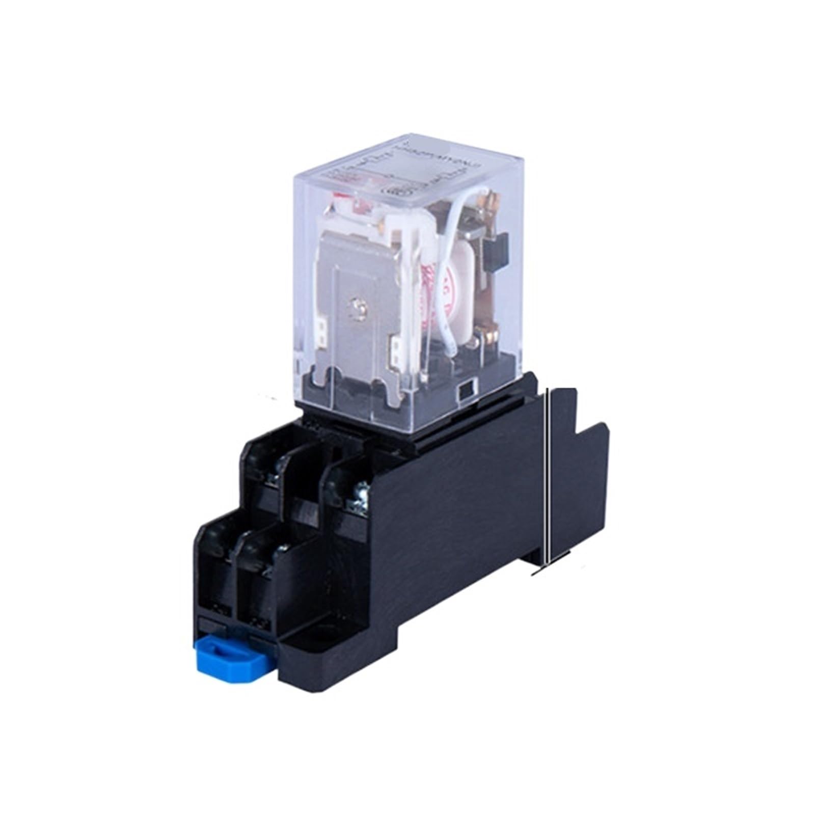 1 unidad HH52P MY2NJ DPDT Interruptor de relé intermedio electromagnético general de bobina pequeña con base de zócalo LED CA 220/380 V 12/24 V(DC12V)