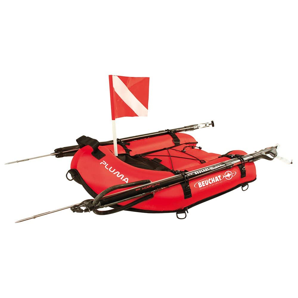 Beuchat PLUMA INFLATABLE SPEARFISHING FLOAT BOARD (One Size, Red)