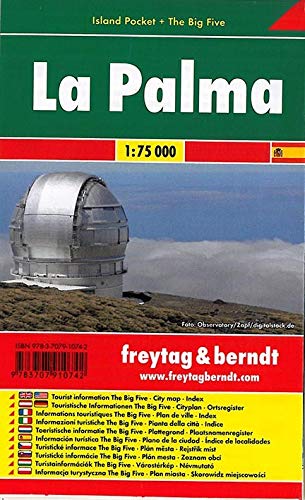 Freytag Berndt Autokarten, La Palma, Island Pocket + The Big Five, wasserfest - Maßstab 1:75 000 Freytag Berndt Autokarten, La Palma, Island Pocket + The Big Five, wasserfest - Maßstab 1:75 000