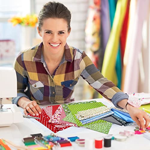 Tudomro QQ-TUDOMRO-897 70 Pcs 10 X 10 Inch Cotton Fabric Square Patchwork Fabrics Multi Color Printed Floral Square Patchwork Fabric Quilting Fabric Bundles thumb #2