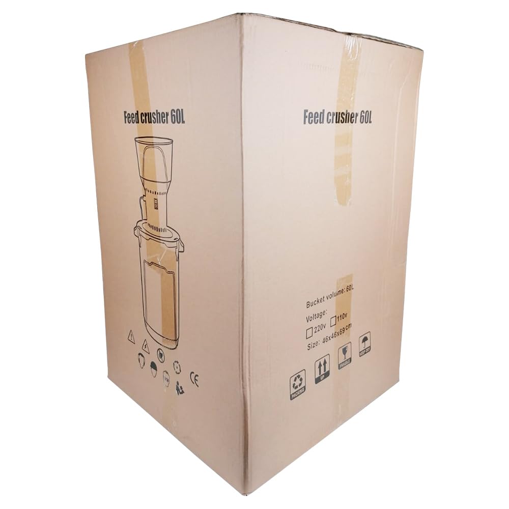 Easy Media Elettromulino EM-GR60LT mulino elettrico per cereali, motore 1,6 hp, 1300 W, Macina fino a 400 kg/h, Capienza 60 L