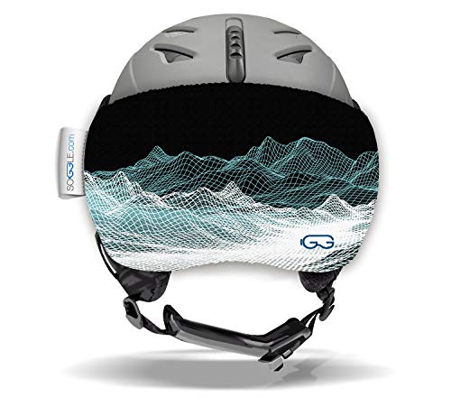 SOGGLE Vizor Vizor Digital Mountain Visière de protection pour casque de ski