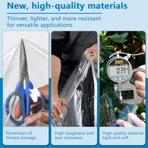 Lona de PVC transparente ultra resistente de 420g m² para exterior 4
