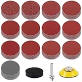 Hbitsae サンディングディスク 50mm 130枚 サンディングペーパー 80 100 120 150 240 320 400 600 800 1000 1200 2000 3000 13種類 各10枚 電動ドライバー に使用する